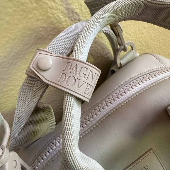 Dagne Dover “Landon Carryall” Size Small In Rare Almond Latte New! - Picture 9 of 13